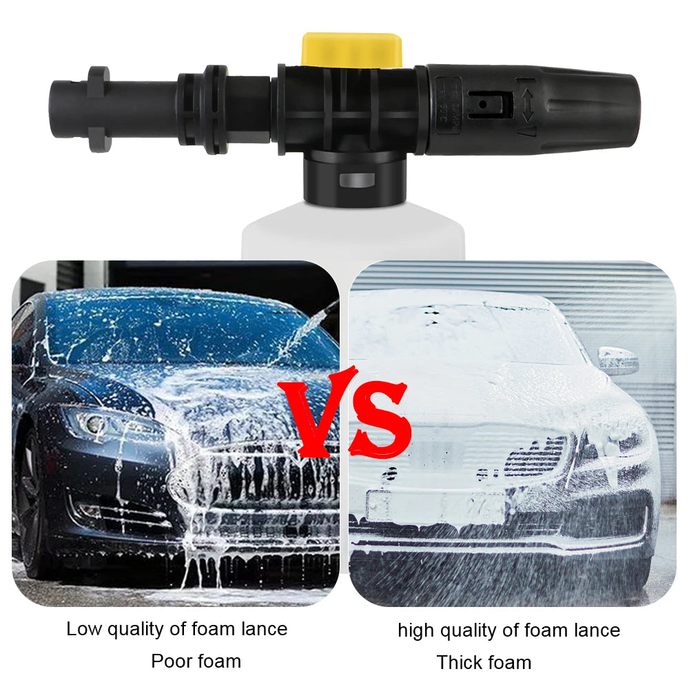 750ML Snow Foam Cannon, adjustable High-Pressure Car Wash Foam Lance | Thick-Foam, Easy connect.