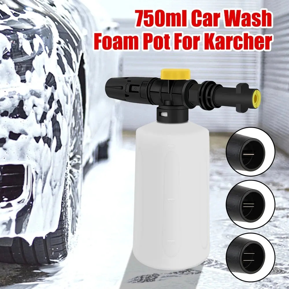 750ML Snow Foam Cannon, adjustable High-Pressure Car Wash Foam Lance | Thick-Foam, Easy connect.