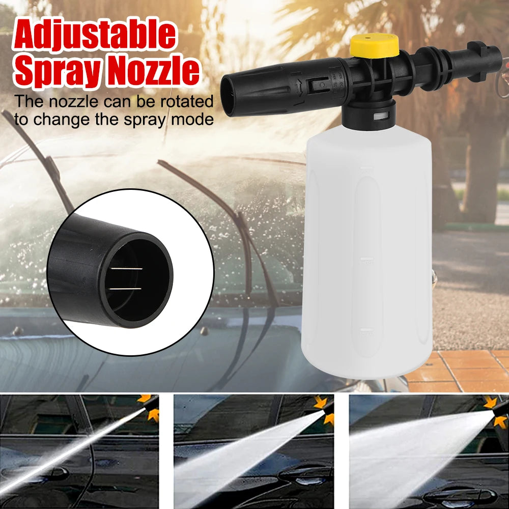 750ML Snow Foam Cannon, adjustable High-Pressure Car Wash Foam Lance | Thick-Foam, Easy connect.